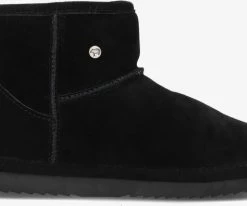 Warmbat wallaby bottes fourrure en noir