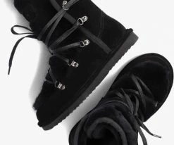 Warmbat moonbi bottes fourrure en noir -Bottes Femme Soldes 122290 5