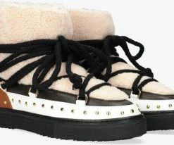 Inuikii curly rock bottillons en blanc -Bottes Femme Soldes 122413 1