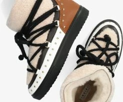 Inuikii curly rock bottillons en blanc -Bottes Femme Soldes 122413 5