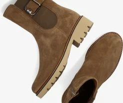 Gabor 731.2 bottines chelsea en cognac -Bottes Femme Soldes 122535 5