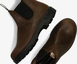 Blundstone classic dames bottines chelsea en marron -Bottes Femme Soldes 123166 5