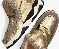 Mou eskimo trainer bottes fourrure en or 10 Mou eskimo trainer bottes fourrure en or -Bottes Femme Soldes 123250 5