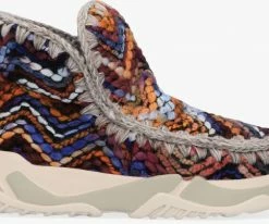 Mou eskimo trainer bottes fourrure en multicolore