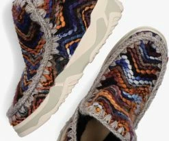 Mou eskimo trainer bottes fourrure en multicolore -Bottes Femme Soldes 123251 5