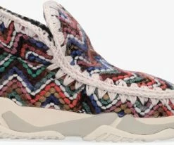 Mou eskimo trainer bottes fourrure en multicolore