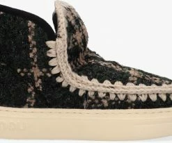 Mou eskimo sneaker bottes fourrure en vert