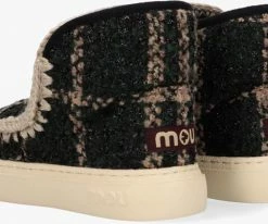 Mou eskimo sneaker bottes fourrure en vert -Bottes Femme Soldes 123254 3