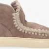 Mou eskimo sneaker bottes fourrure en gris -Bottes Femme Soldes 123256 2