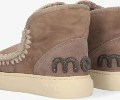 Mou eskimo sneaker bottes fourrure en gris -Bottes Femme Soldes 123256 3