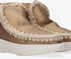 Mou eskimo jogger bottes fourrure en or 7 Mou eskimo jogger bottes fourrure en or -Bottes Femme Soldes 123258 1