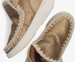 Mou eskimo jogger bottes fourrure en or 10 Mou eskimo jogger bottes fourrure en or -Bottes Femme Soldes 123258 5