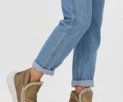 Mou eskimo jogger bottes fourrure en or 11 Mou eskimo jogger bottes fourrure en or -Bottes Femme Soldes 123258 8