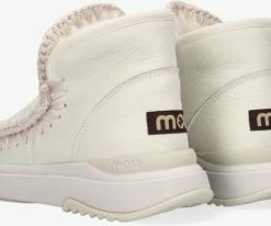 Mou eskimo jogger bottes fourrure en blanc -Bottes Femme Soldes 123259 3