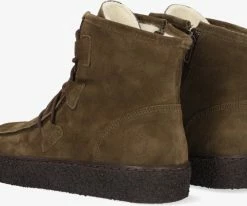 Ca'shott 18110 bottines à lacets en vert -Bottes Femme Soldes 123268 3