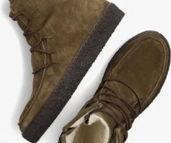 Ca'shott 18110 bottines à lacets en vert -Bottes Femme Soldes 123268 5