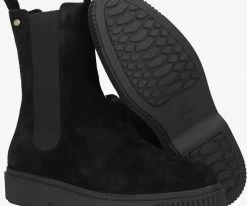 Fred de la bretoniere 181010105 bottines chelsea en noir -Bottes Femme Soldes 200047 4