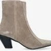 Fred de la bretoniere 183010244 santiags en taupe -Bottes Femme Soldes 200057 2