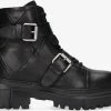 Shabbies 185020041 biker boots en noir -Bottes Femme Soldes 200102 2