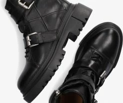 Shabbies 185020041 biker boots en noir 9 Shabbies 185020041 biker boots en noir -Bottes Femme Soldes 200102 5