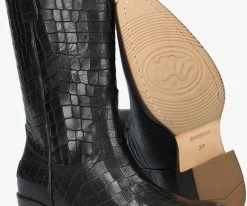 Shabbies 192020110 santiags en noir 9 Shabbies 192020110 santiags en noir -Bottes Femme Soldes 200116 4