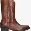 Shabbies 192020110 santiags en cognac -Bottes Femme Soldes 200117 2