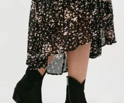 Shabbies 182020342 santiags en noir -Bottes Femme Soldes 200133 8