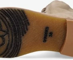 Shabbies 184020133 bottines à lacets en beige -Bottes Femme Soldes 200135 4