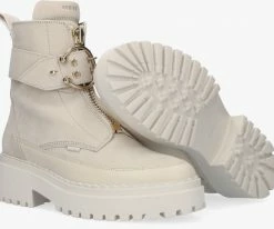 Nubikk fae ray bottillons en blanc -Bottes Femme Soldes 200193 4