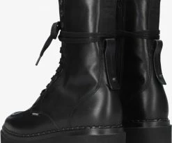 Nubikk fae aubine bottines à lacets en noir -Bottes Femme Soldes 200197 3