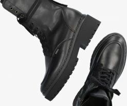 Nubikk fae aubine bottines à lacets en noir -Bottes Femme Soldes 200197 5