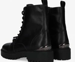Guess omala bottines à lacets en noir -Bottes Femme Soldes 200257 3