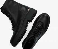 Guess omala bottines à lacets en noir -Bottes Femme Soldes 200257 4