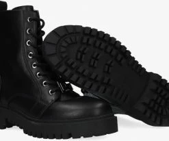 Guess omala bottines à lacets en noir -Bottes Femme Soldes 200257 5