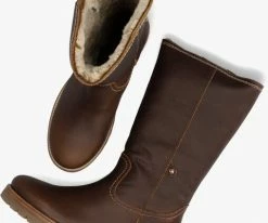 Panama jack bambina b94 bottes hautes en marron -Bottes Femme Soldes 200374 5