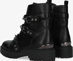 Guess ocea biker boots en noir 7 Guess ocea biker boots en noir -Bottes Femme Soldes 200406 3