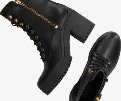 Guess cabra bottines à lacets en noir -Bottes Femme Soldes 200408 5