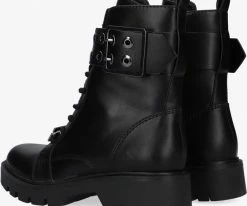 Guess riter bottines à lacets en noir -Bottes Femme Soldes 200410 3