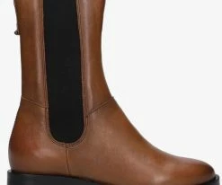 Omoda p22203 bottines chelsea en cognac