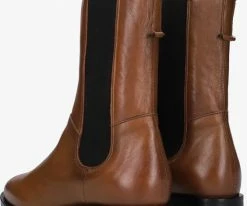 Omoda p22203 bottines chelsea en cognac -Bottes Femme Soldes 200768 3