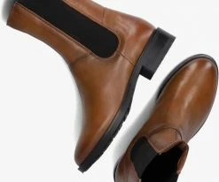 Omoda p22203 bottines chelsea en cognac -Bottes Femme Soldes 200768 5