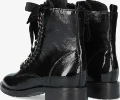 Omoda p22213 bottines à lacets en noir -Bottes Femme Soldes 200769 3
