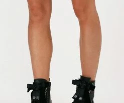 Omoda p22213 bottines à lacets en noir -Bottes Femme Soldes 200770 8