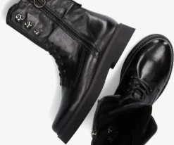 Omoda 565221 bottines à lacets en noir 9 Omoda 565221 bottines à lacets en noir -Bottes Femme Soldes 200779 5