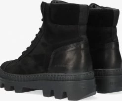 G-star raw noxer hgh tmb lea w bottines à lacets en noir -Bottes Femme Soldes 200788 3