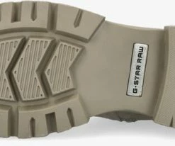 G-star raw kafey hgh chs nub w bottines chelsea en taupe -Bottes Femme Soldes 200797 4