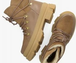 Pavement kiara wools bottines à lacets en camel 10 Pavement kiara wools bottines à lacets en camel -Bottes Femme Soldes 200864 5