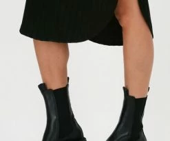 Notre-v 03-12 bottines chelsea en noir 11 Notre-v 03-12 bottines chelsea en noir -Bottes Femme Soldes 201279 8