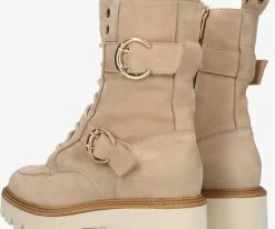 Notre-v 03-18 bottines à lacets en beige 8 Notre-v 03-18 bottines à lacets en beige -Bottes Femme Soldes 201283 3