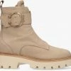 Notre-v 03-19 biker boots en beige -Bottes Femme Soldes 201284 2